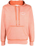 logo-print drawstring hoodie